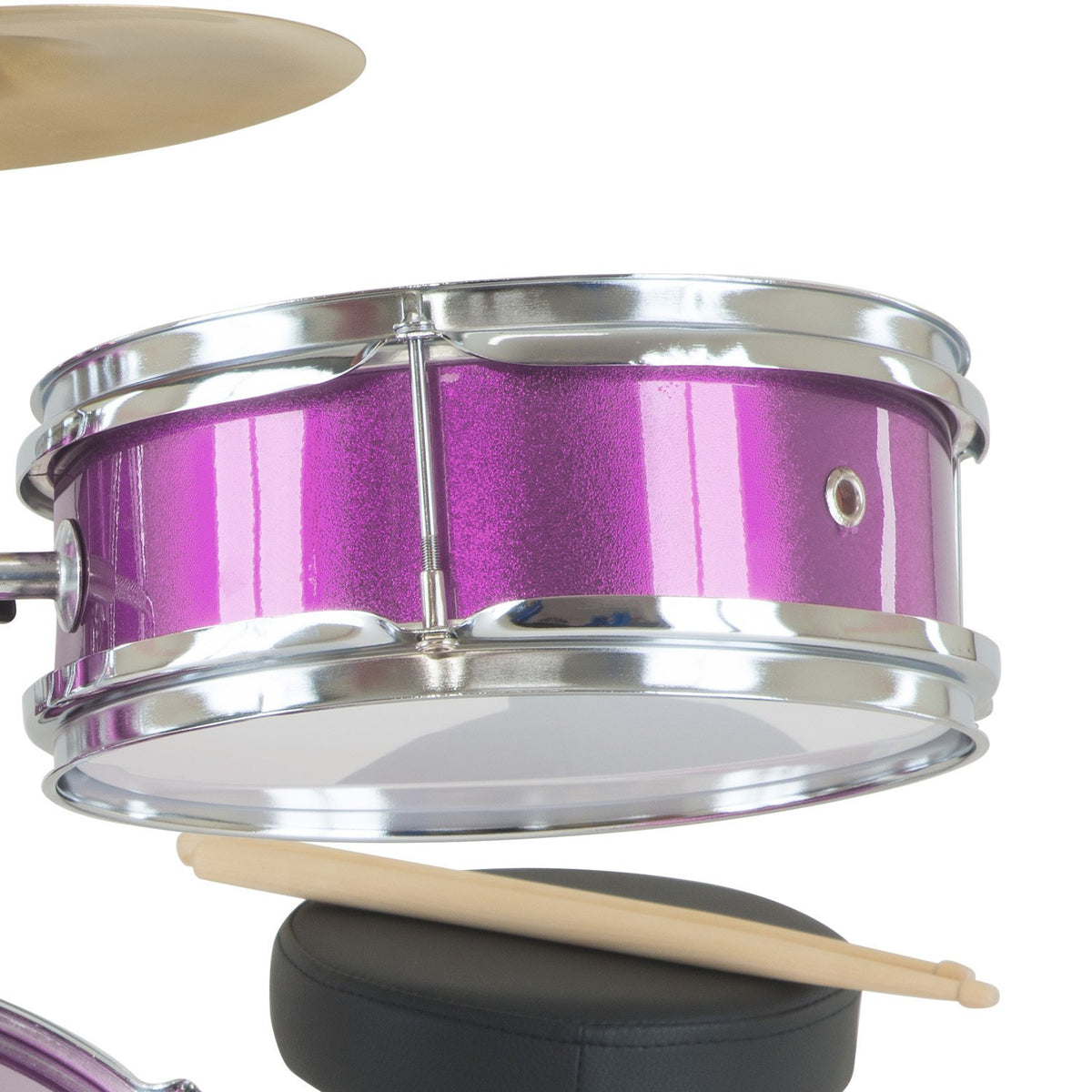 Karrera Children's 4-Piece Drum Kit | Purple | Fun Music Learning Kit