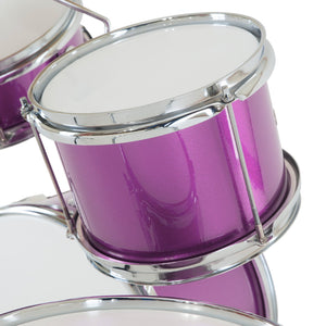 Karrera Children's 4-Piece Drum Kit | Purple | Fun Music Learning Kit