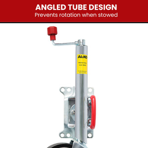 ALKO Jockey Wheel | 8-Inch Swing Up | Large Swivel Bracket