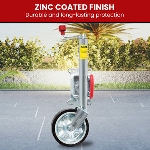 ALKO Jockey Wheel | 8-Inch Swing Up | Large Swivel Bracket