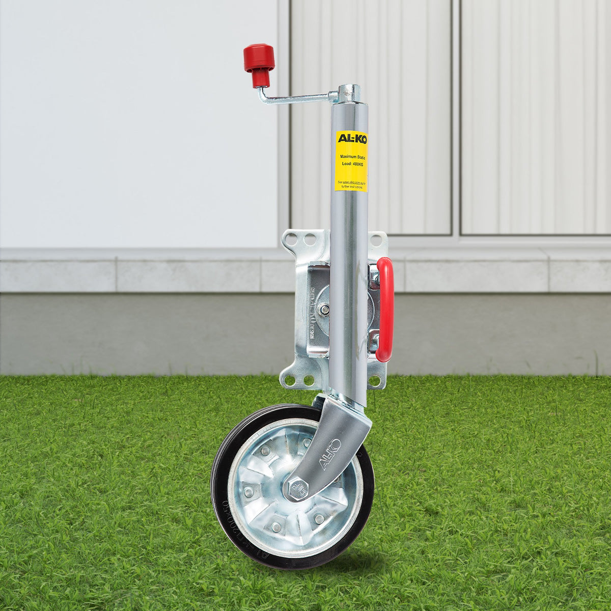 ALKO Jockey Wheel | 8-Inch Swing Up | Large Swivel Bracket