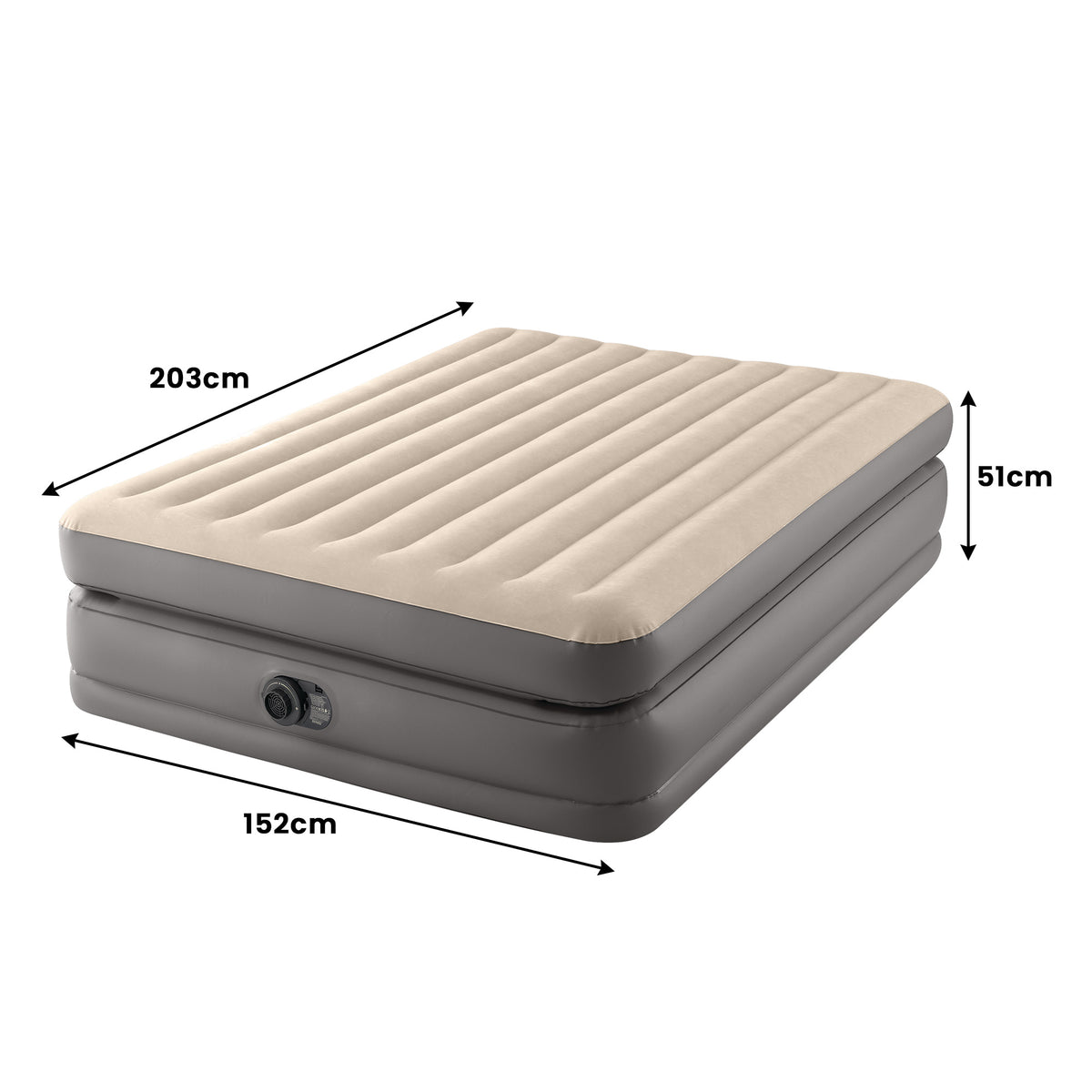 Intex Dura-Beam Plus Air Mattress | Queen Size | Prime Comfort | Elevated Design