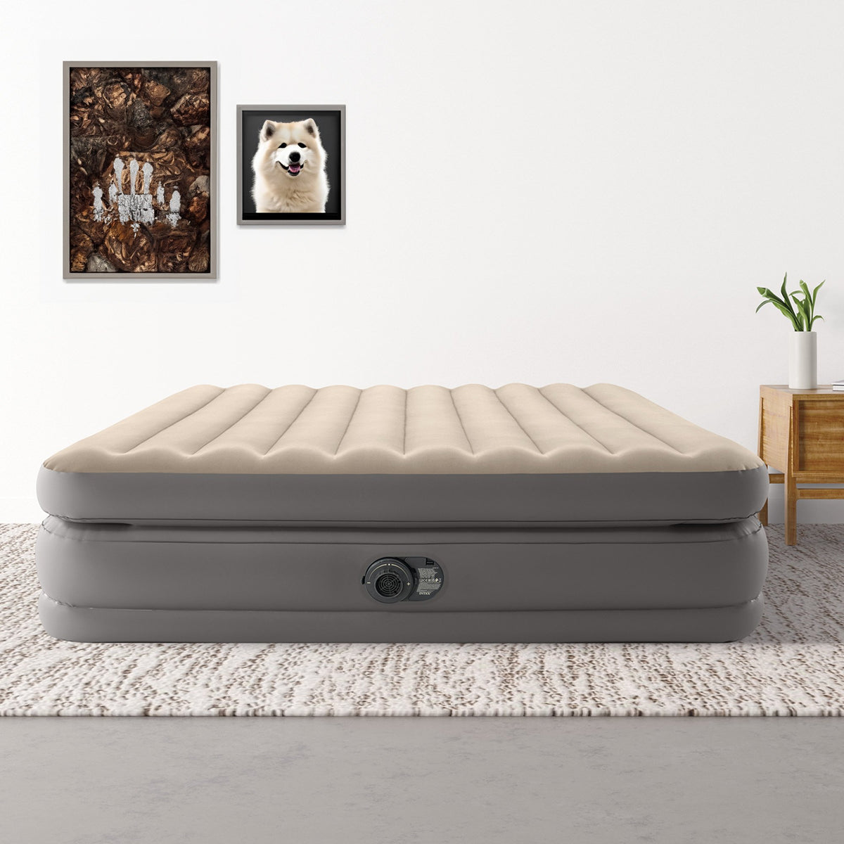 Intex Dura-Beam Plus Air Mattress | Queen Size | Prime Comfort | Elevated Design