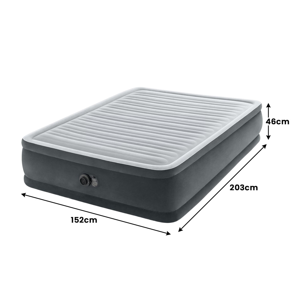 Intex Dura-Beam Deluxe Air Mattress | Queen Size | Comfort-Plush | Elevated Design