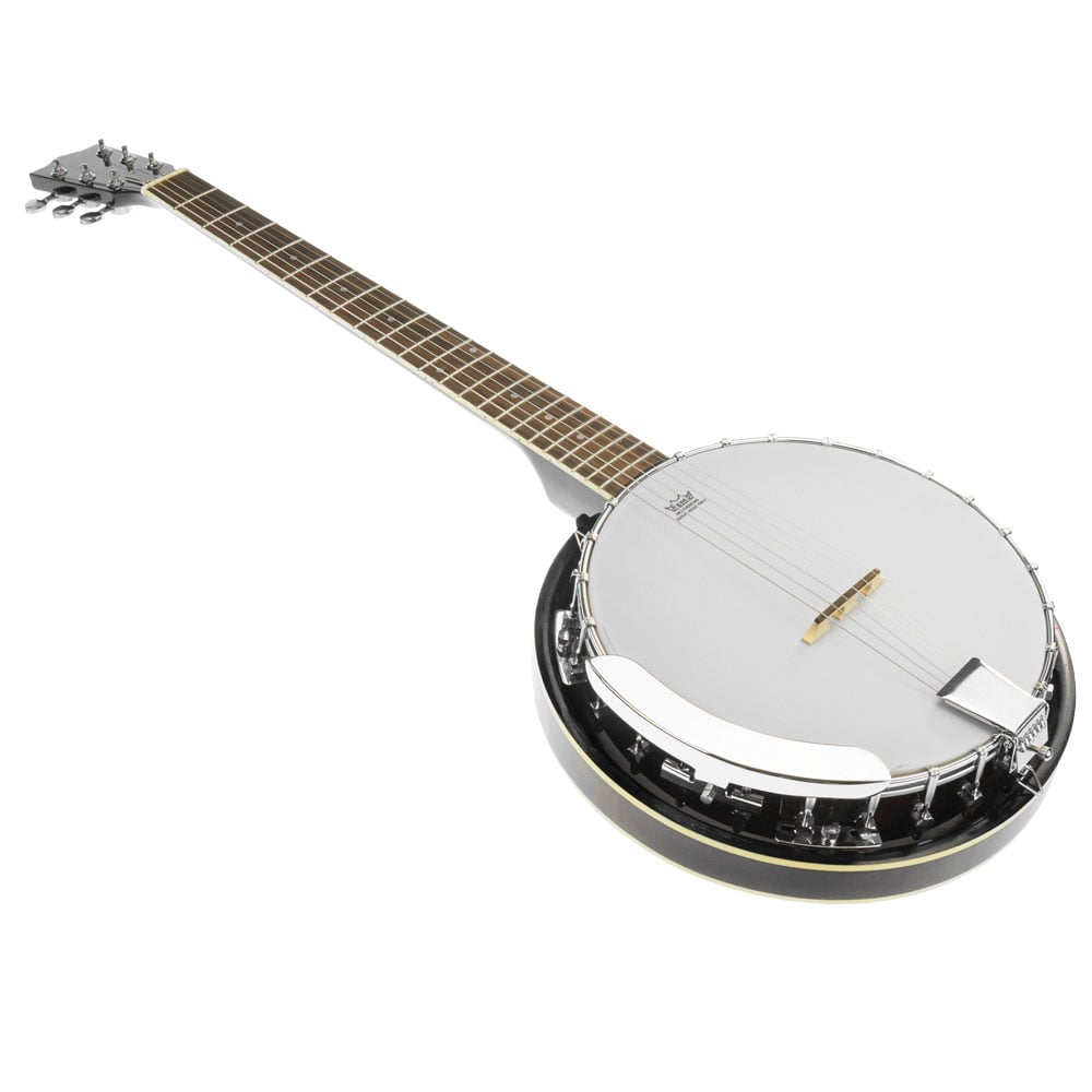 Karrera 6-String Resonator Banjo | Black | High-Quality Folk Instrument