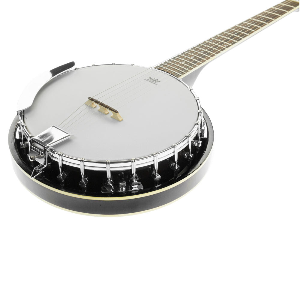 Karrera 6-String Resonator Banjo | Black | High-Quality Folk Instrument