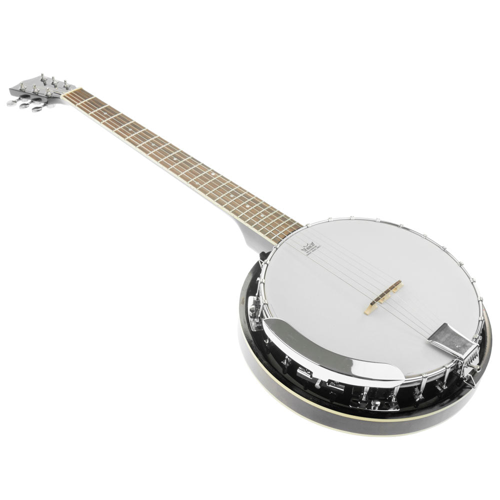 Karrera 6-String Resonator Banjo | Black | High-Quality Folk Instrument