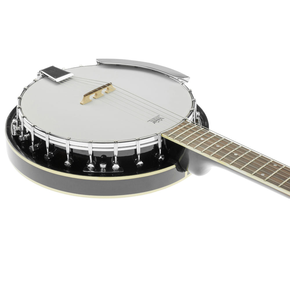 Karrera 6-String Resonator Banjo | Black | High-Quality Folk Instrument