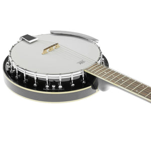 Karrera 6-String Resonator Banjo | Black | High-Quality Folk Instrument