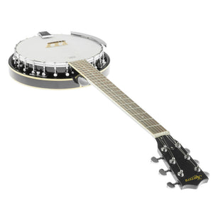 Karrera 6-String Resonator Banjo | Black | High-Quality Folk Instrument