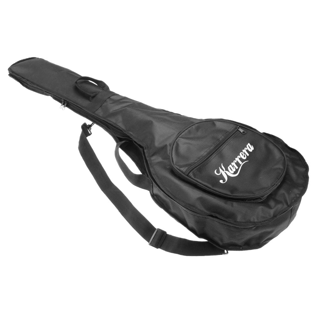 Karrera 6-String Resonator Banjo | Black | High-Quality Folk Instrument