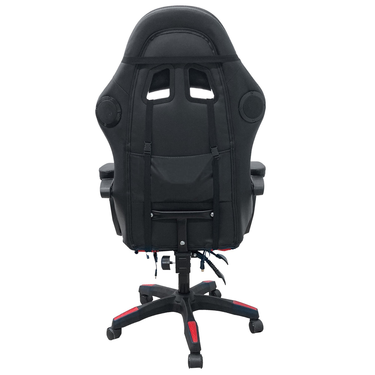 Intex Spire Onyx LED Massage Gaming Chair | Red & Black | Ergonomic Design with Massage Function