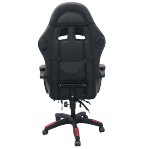 Intex Spire Onyx LED Massage Gaming Chair | Red & Black | Ergonomic Design with Massage Function