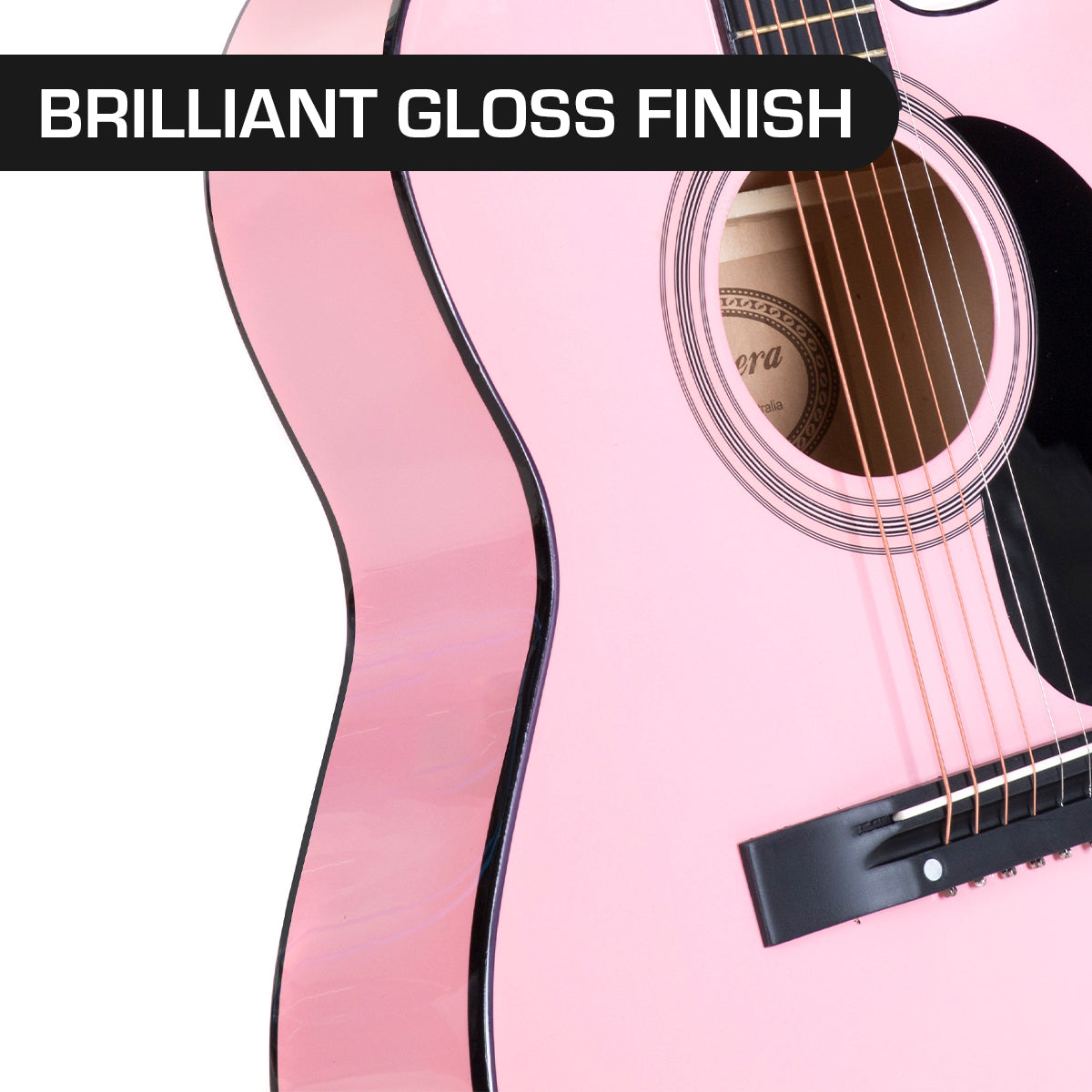 Karrera Acoustic Cutaway 40in Guitar | Pink | Stylish Music Instrument