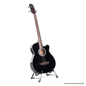 Karrera 43in Acoustic Bass Guitar | Black | Deep Tone & Rich Sound