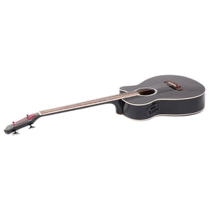 Karrera 43in Acoustic Bass Guitar | Black | Deep Tone & Rich Sound