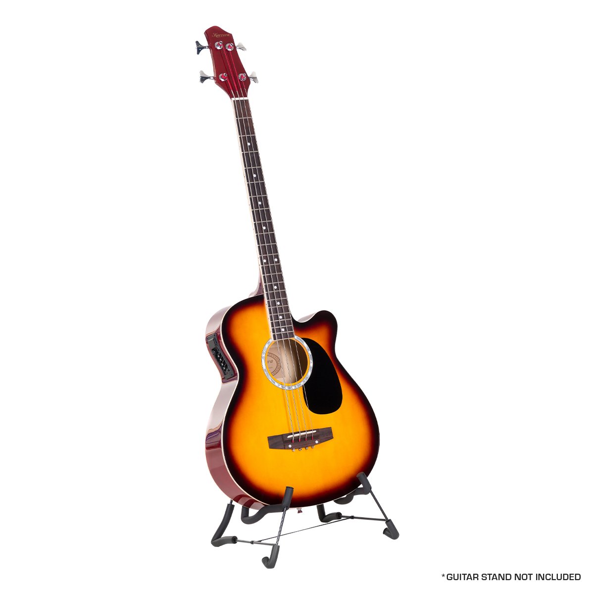 Karrera 43in Acoustic Bass Guitar | Sunburst | Classic Bass Sound