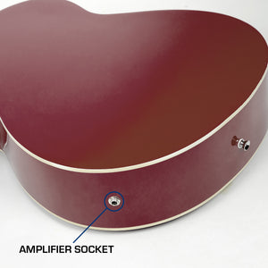 Karrera 43in Acoustic Bass Guitar | Sunburst | Classic Bass Sound