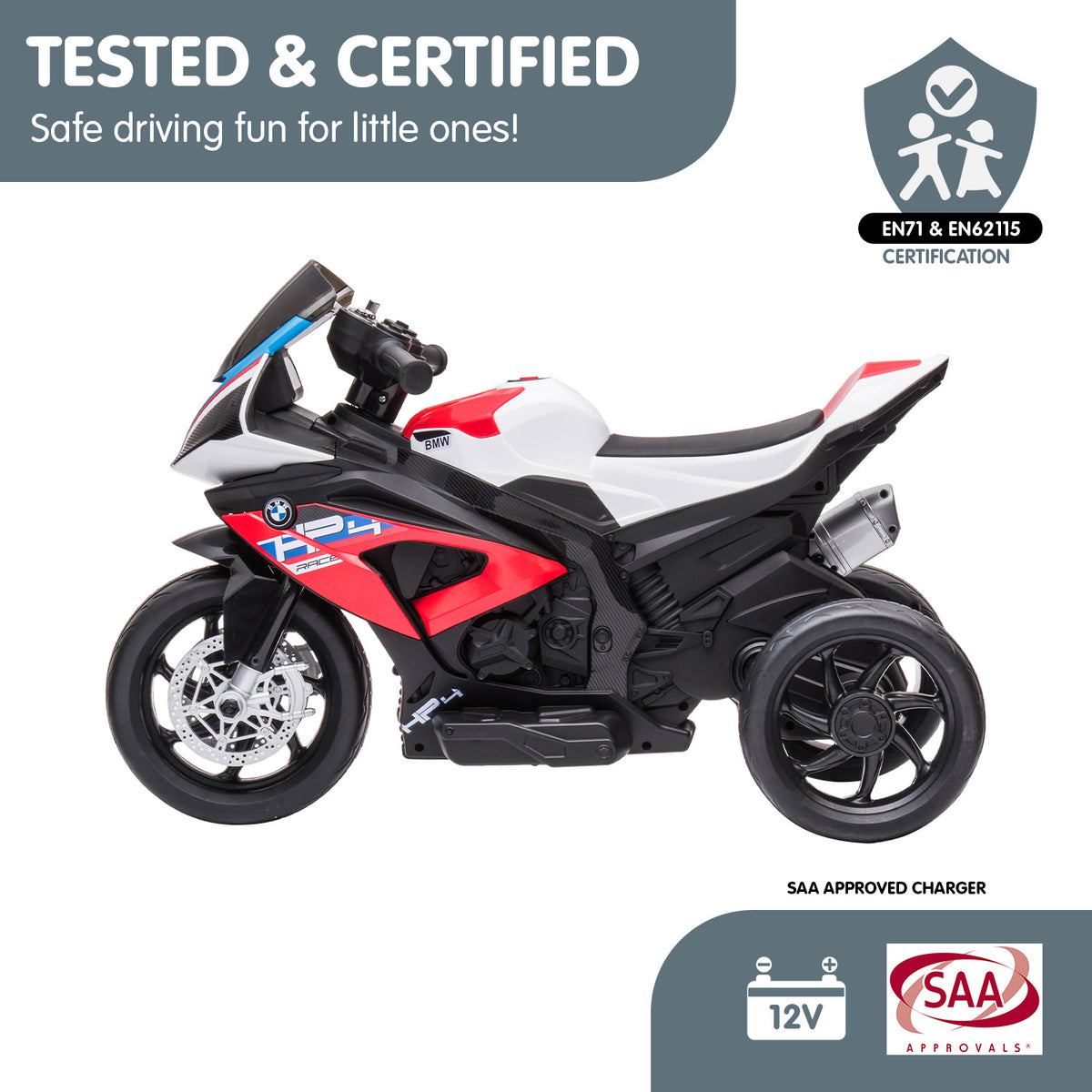 Kahuna BMW HP4 Race Kids Ride-on Motorbike | Red