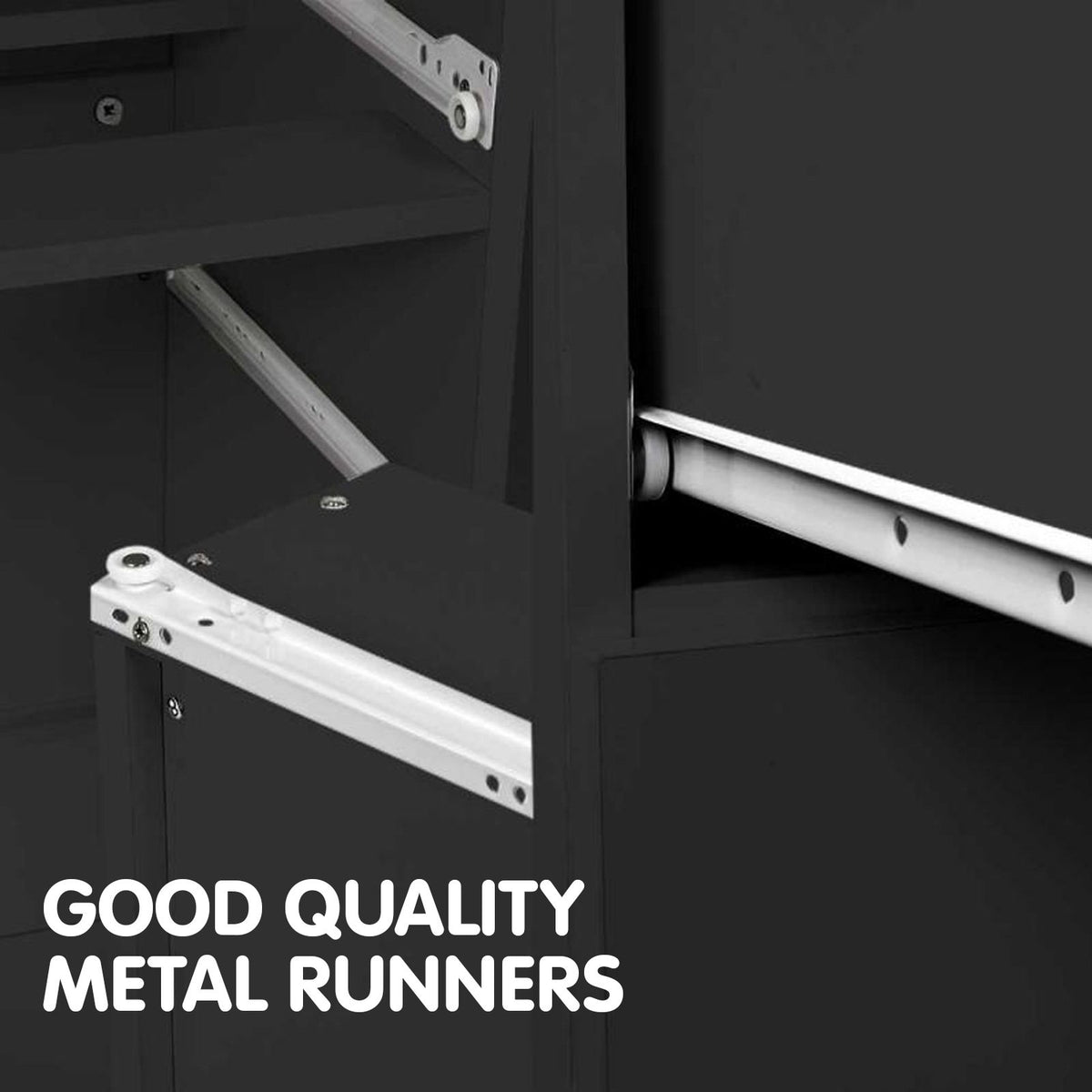 Tallboy Dresser | 6 Chest of Drawers | Table Cabinet | Bedroom Storage | Black