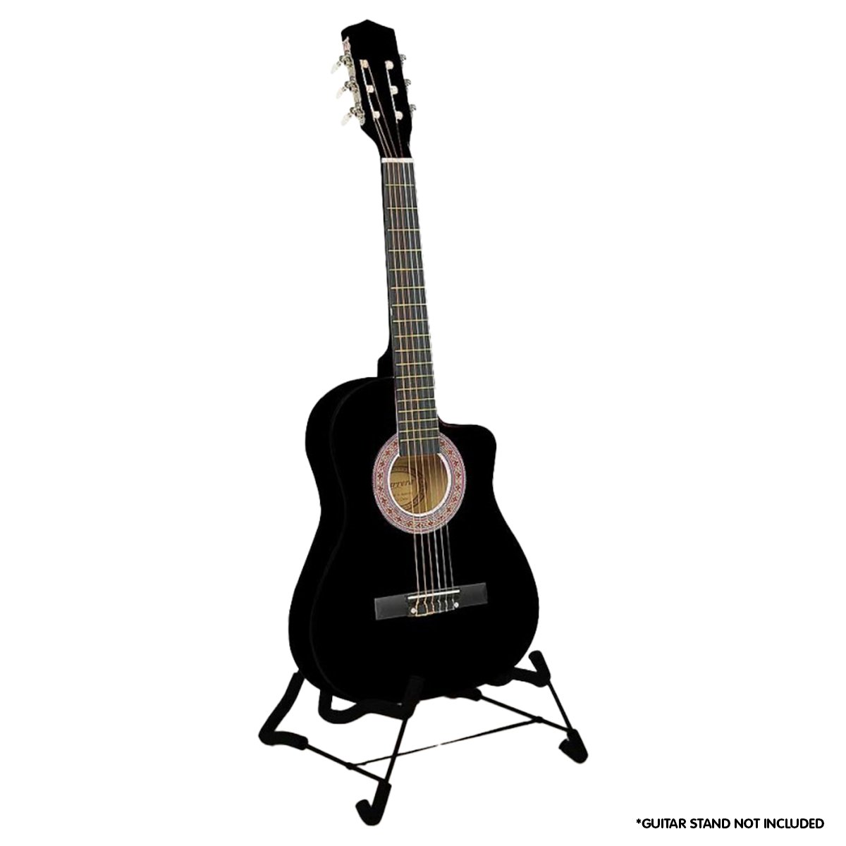 Karrera Children's Acoustic Guitar | Black | Classic Beginner Music Instrument