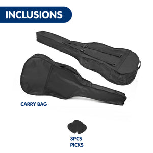 Karrera Children's Acoustic Guitar | Black | Classic Beginner Music Instrument
