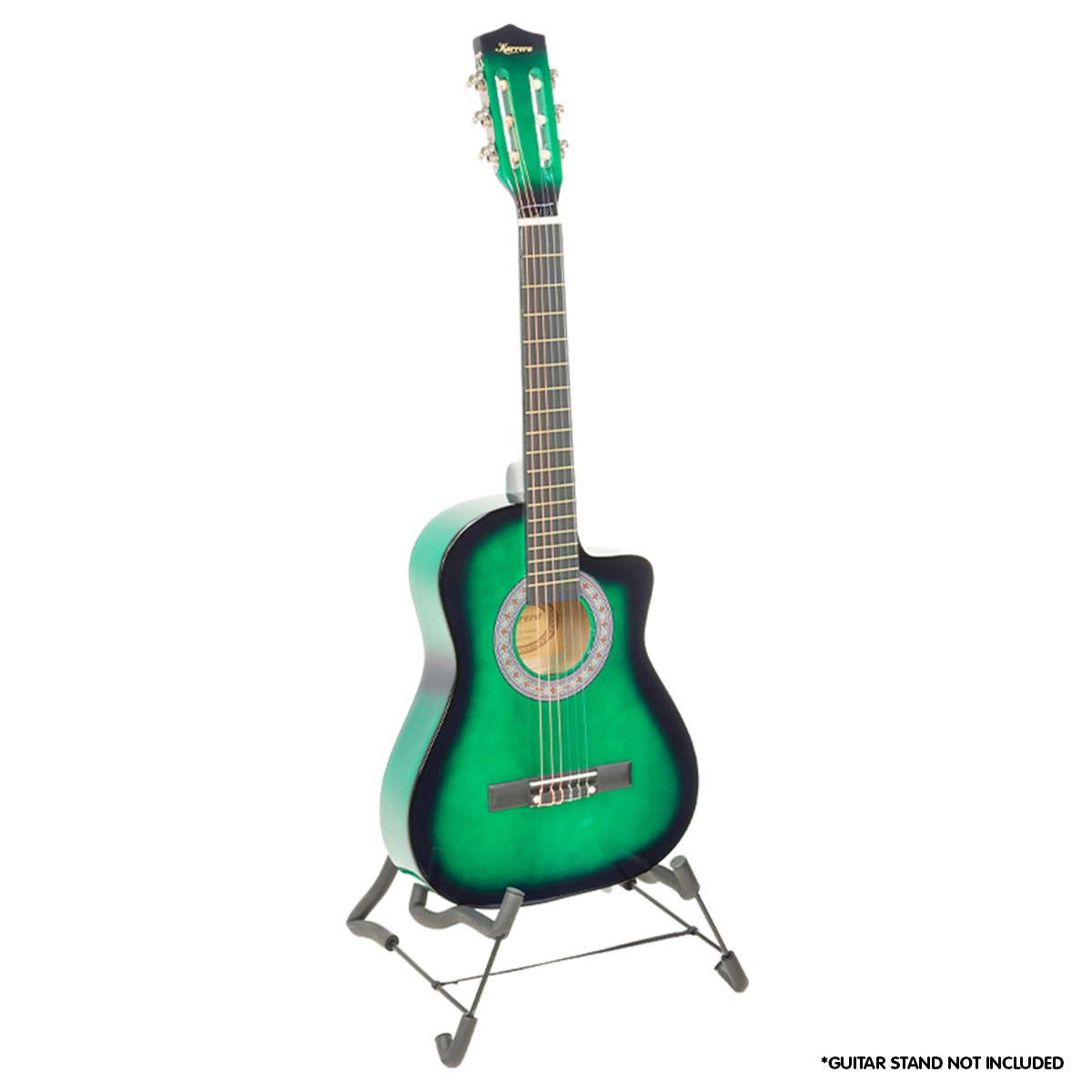 Karrera Children's Acoustic Guitar | Green | Beginner-Friendly Kids Instrument