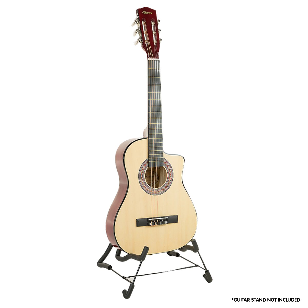 Karrera Children's Acoustic Guitar | Natural | Wooden Kids Music Instrument