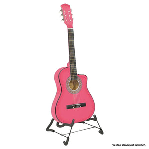 Karrera Children's Acoustic Guitar | Pink | Beginner Kids Music Instrument