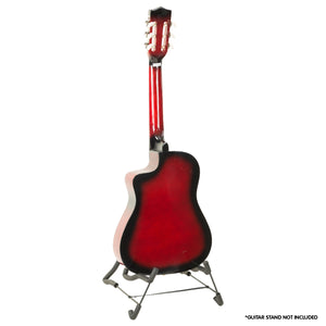 Karrera Children's Acoustic Guitar | Red | Easy-to-Play Kids Guitar