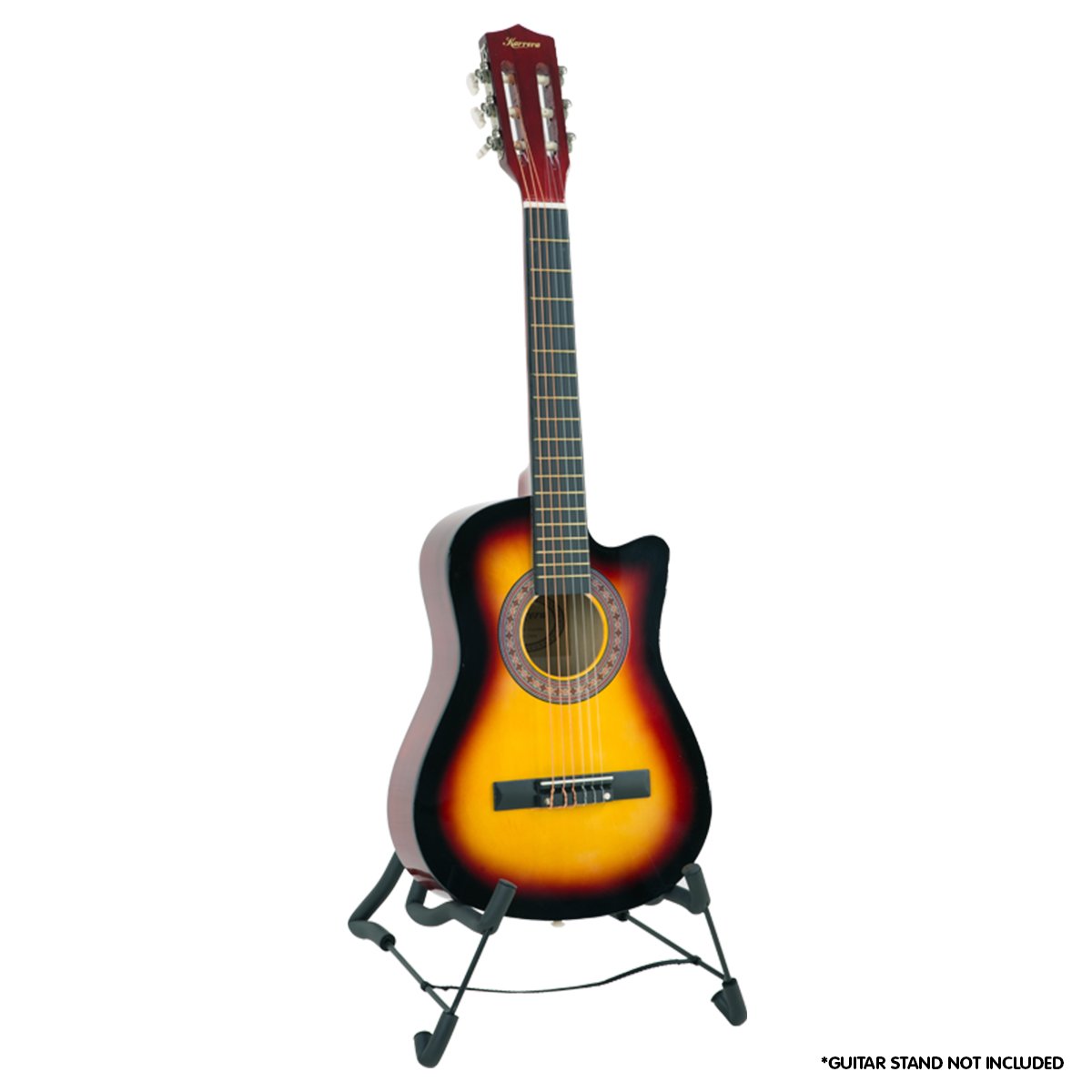 Karrera Children's Acoustic Guitar | Sunburst | 6-String Entry-Level Instrument
