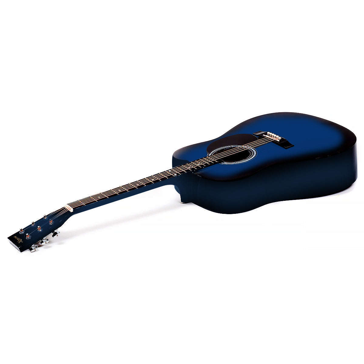 Karrera 38in Cutaway Acoustic Guitar with Guitar Bag | Blue Burst | Complete Starter Kit