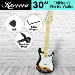 Karrera Children's Electric Guitar | Sunburst | Classic Design for Kids
