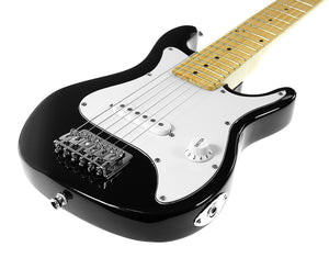 Karrera Children's Electric Guitar | Black | Beginner-Friendly Rock Guitar