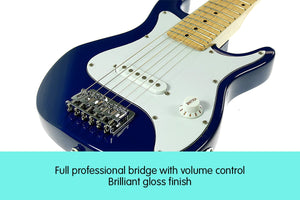 Karrera Children's Electric Guitar | Blue | 6-String Kids Music Instrument