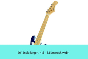 Karrera Children's Electric Guitar | Blue | 6-String Kids Music Instrument