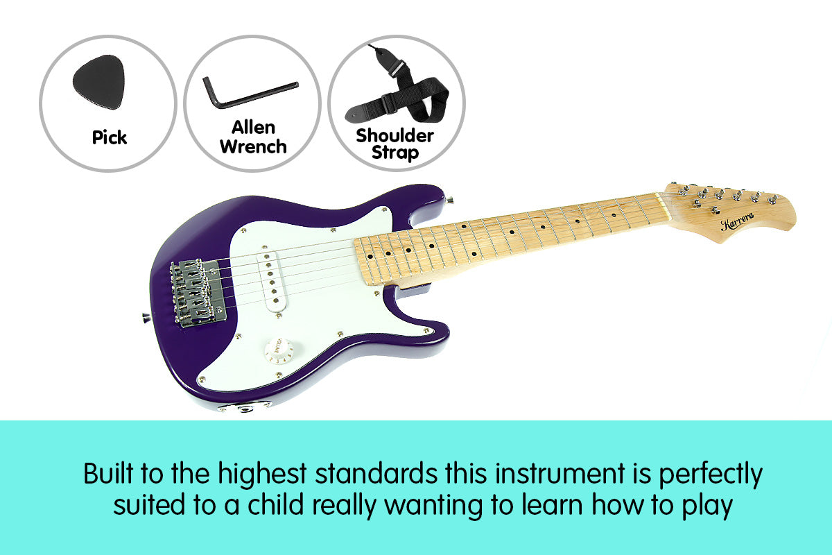 Karrera Children's Electric Guitar | Purple | Compact & Lightweight