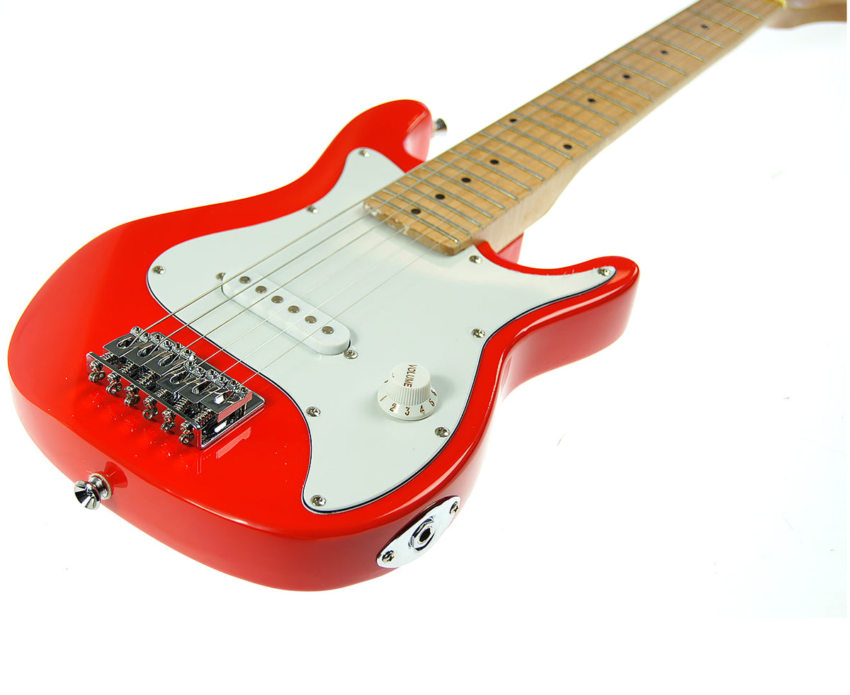 Karrera Children's Electric Guitar | Red | Beginner Rock Music Instrument