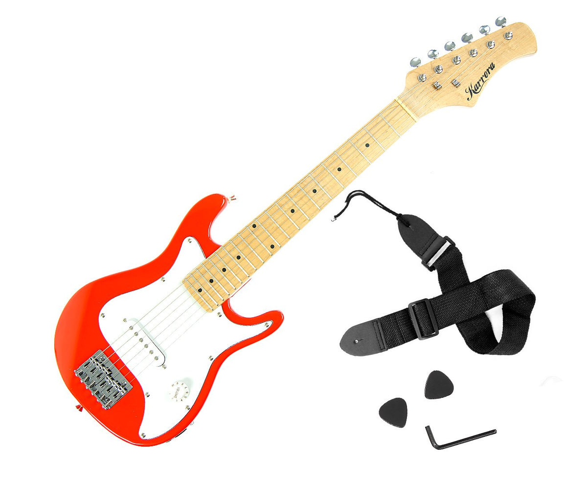 Karrera Children's Electric Guitar | Red | Beginner Rock Music Instrument