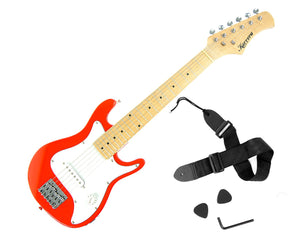 Karrera Children's Electric Guitar | Red | Beginner Rock Music Instrument