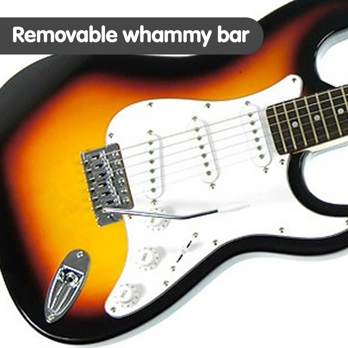 Karrera 39in Electric Guitar | Sunburst | Vintage-Style Music Instrument