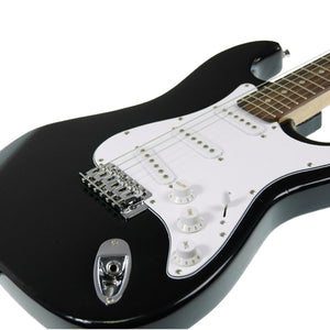 Karrera 39in Electric Guitar | Black | Professional Look for Beginners