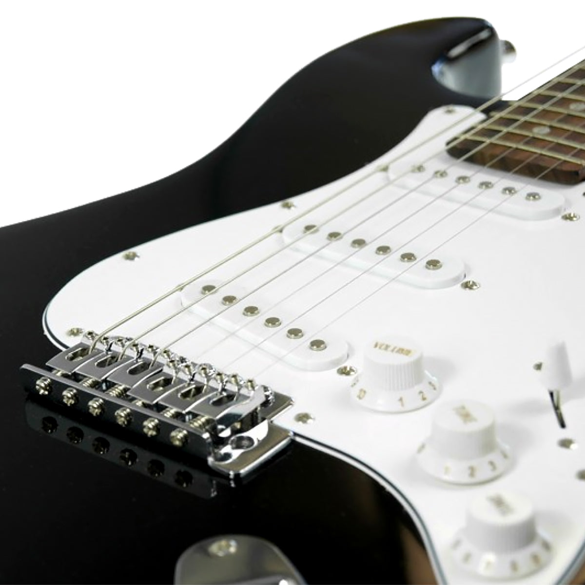Karrera 39in Electric Guitar | Black | Professional Look for Beginners