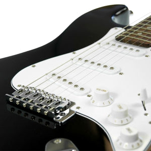 Karrera 39in Electric Guitar | Black | Professional Look for Beginners