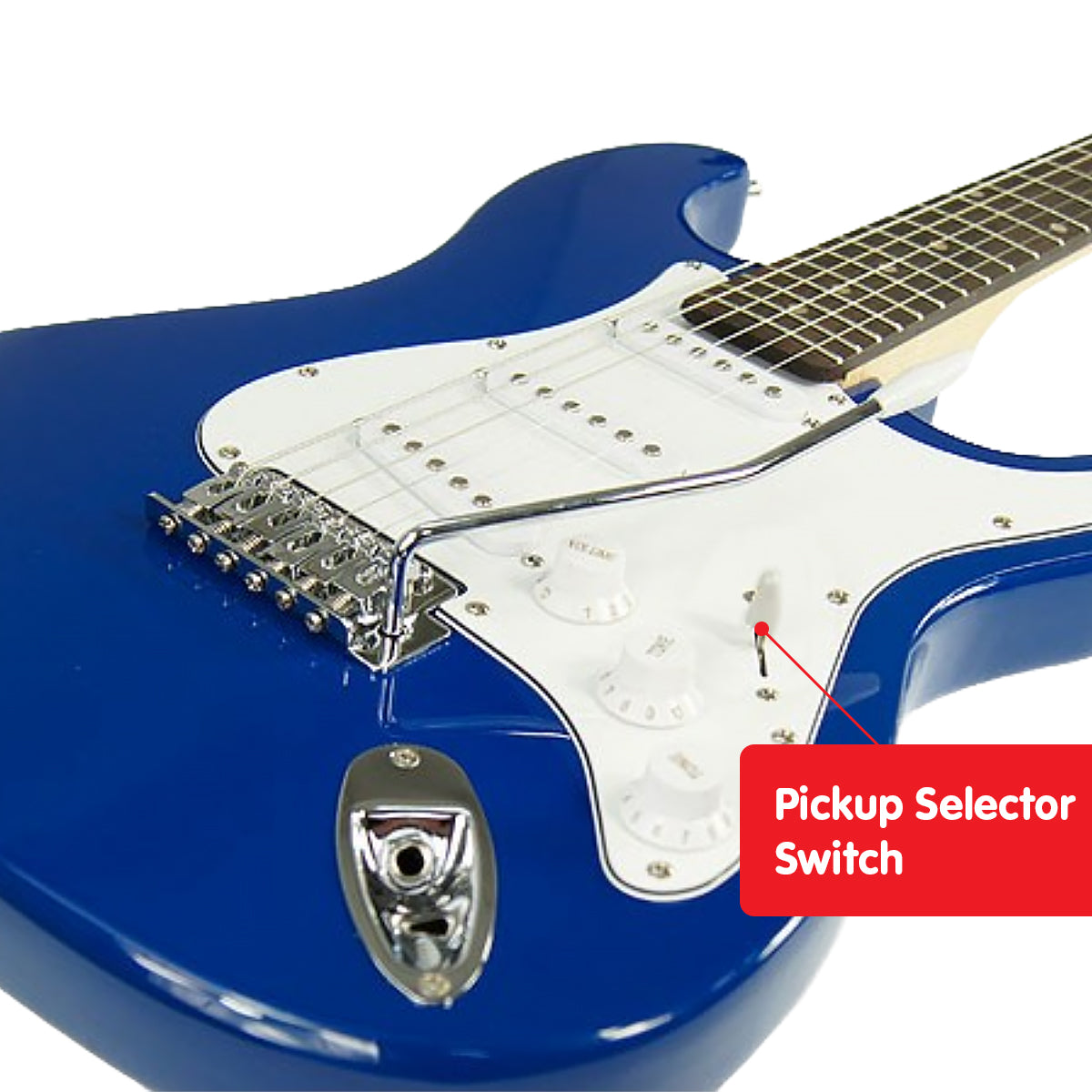 Karrera 39in Electric Guitar | Blue | Rock Music Beginner Instrument