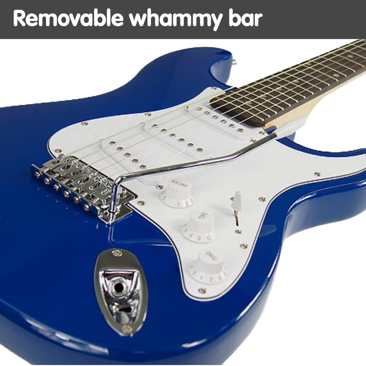 Karrera 39in Electric Guitar | Blue | Rock Music Beginner Instrument