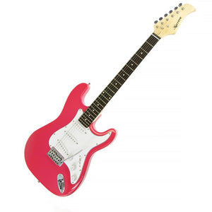 Karrera 39in Electric Guitar | Pink | Entry-Level Electric Guitar