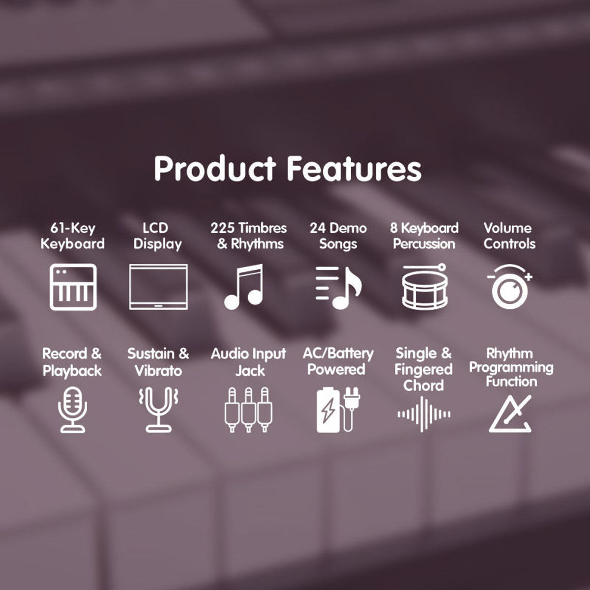 Karrera 61-Key Electronic Keyboard Piano with Stand | Pink | Fun Music Learning