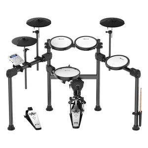 Karrera X23 Electronic Drum Kit | Quiet Mesh Drum Heads | Editable Sound Kits | USB MIDI | 420 Sounds