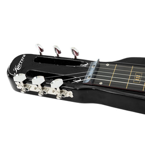 Karrera 29in 6-String Lap Steel Hawaiian Guitar | Black | Professional Slide Guitar